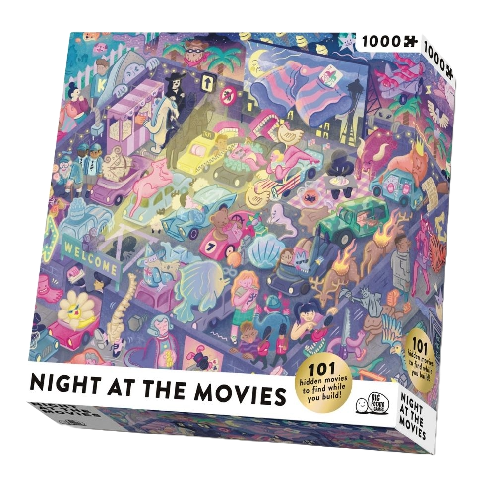 Night at the Movies Puzzle Featured Image