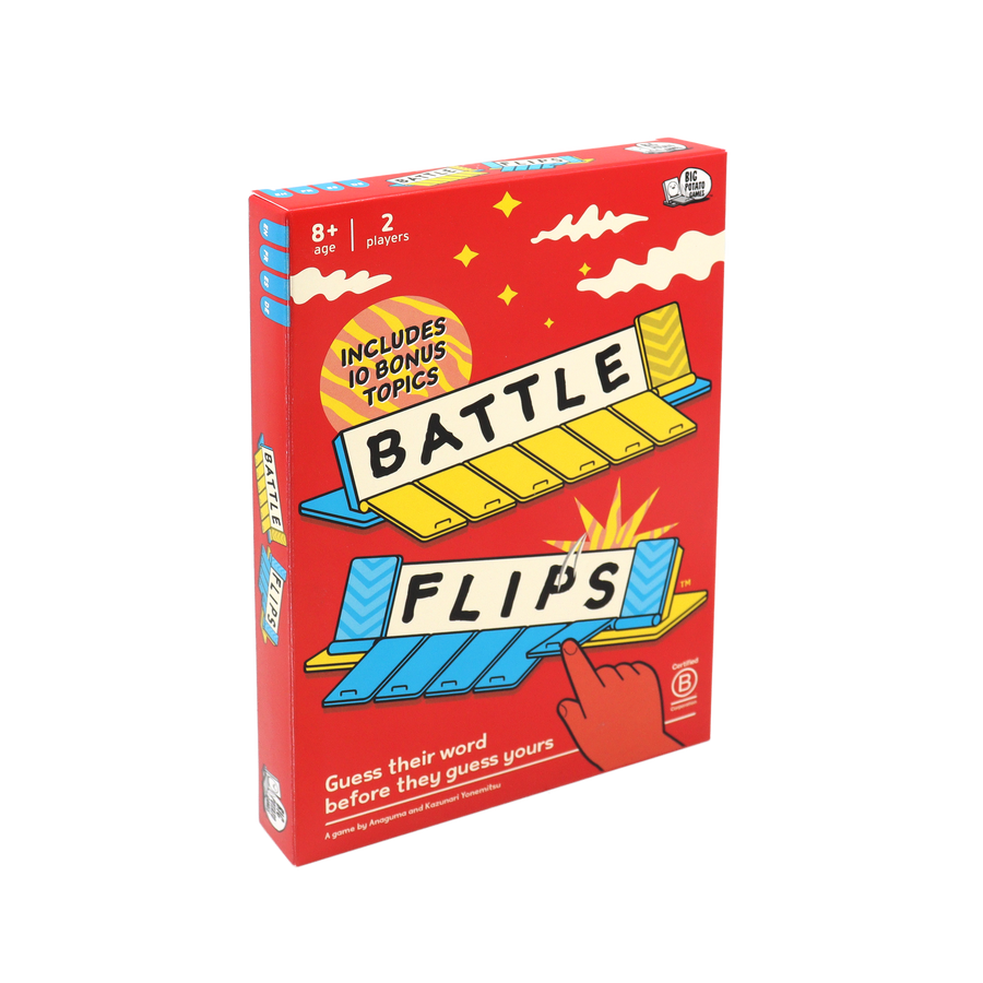 Battle Flips 2 Player Word Game by Big Potato Games, Ages 8+
