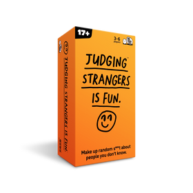 maybe an image about the product: JUDGING STRANGERS IS FUN